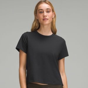 Lululemon Classic Fit Cotton Blend Tshirt in Black